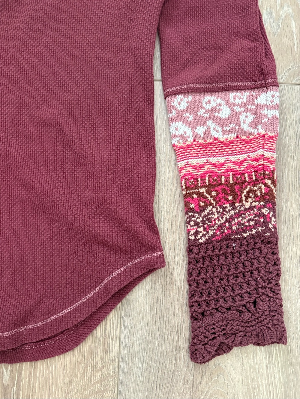 Free People In the Mix Cuff Top | Size S - Picture 3 of 8
